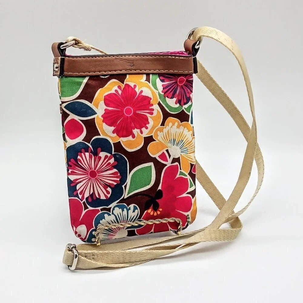 Lily Bloom Small Multicolor Floral Crossbody Bag